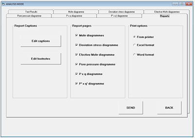 Logiciel de test triaxial