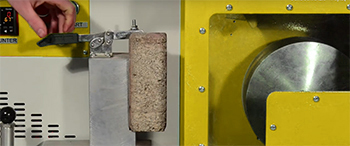 fixing apparatus of wide wheel abrasion machine fixing apparatus of wide wheel abrasion machine