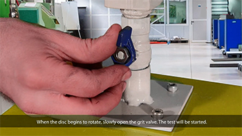 how to close hopper valve of wide wheel abrasion machine